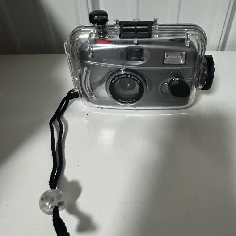 Snap optics Compact Waterproof Point-and-Shoot Camera in Clear/Gray untested